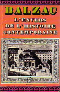 L'envers de l'histoire comtemporaine - Honoré De Balzac - Livre