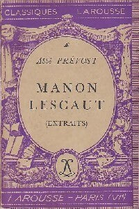 Manon Lescaut - Abbé Prévost -  Classiques Larousse - Livre