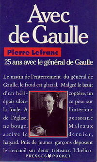 Livrenpoche : Avec de Gaulle - Pierre Lefranc - Livre