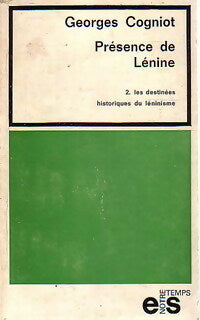Livrenpoche : Présence de Lénine tome II : les destinées historiques du léninisme - Georges Cogniot - Livre