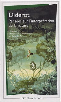 Pensées sur l'interprétation de la nature - Denis Diderot - Livre