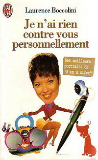 Livrenpoche : Je n'ai rien contre vous personnellement - Laurence Boccolini - Livre