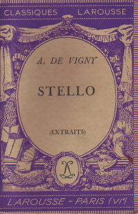 Livrenpoche : Stello (extraits) - Alfred De Vigny - Livre
