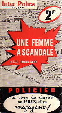 Livrenpoche : Une femme a scandale - Frank Kane - Livre