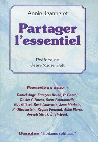 Livrenpoche : Partager l'essentiel - Annie Jeanneret - Livre