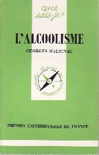Livrenpoche : L'alcoolisme - Georges Malignac, Robert Colin - Livre