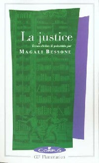 Livrenpoche : La justice - Magali Bessone - Livre