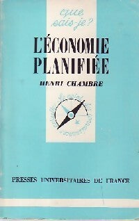 L'économie planifiée - Henri Chambre - Livre