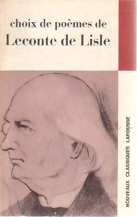 Livrenpoche : Choix de poèmes de Leconte de Lisle - Inconnu - Livre