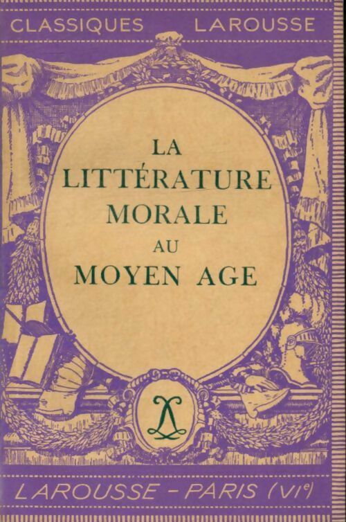 Livrenpoche : La littérature morale au moyen âge - Inconnu - Livre