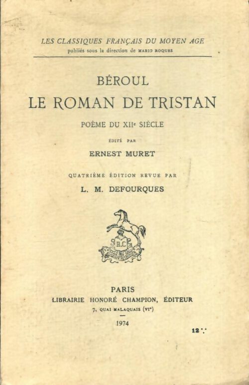 Livrenpoche : Le roman de Tristan - Béroul - Livre