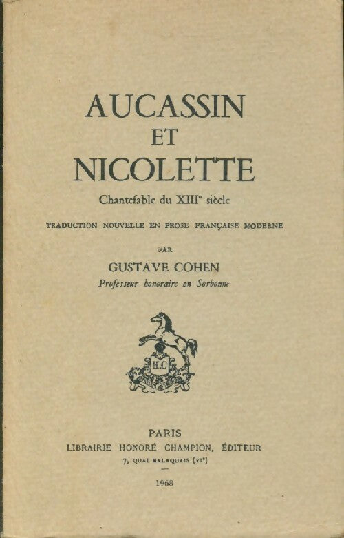Livrenpoche : Aucassin et Nicolette - Inconnu - Livre