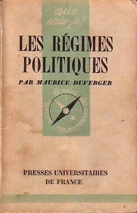 Les régimes politiques - Maurice Duverger - Livre