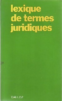 Livrenpoche : Lexique de termes juridiques - Jean Vincent - Livre