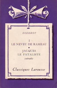 Livrenpoche : OEuvres choisies Tome I : Le neveu de Rameau / Jacques le fataliste (extraits) - Denis Diderot - Livre