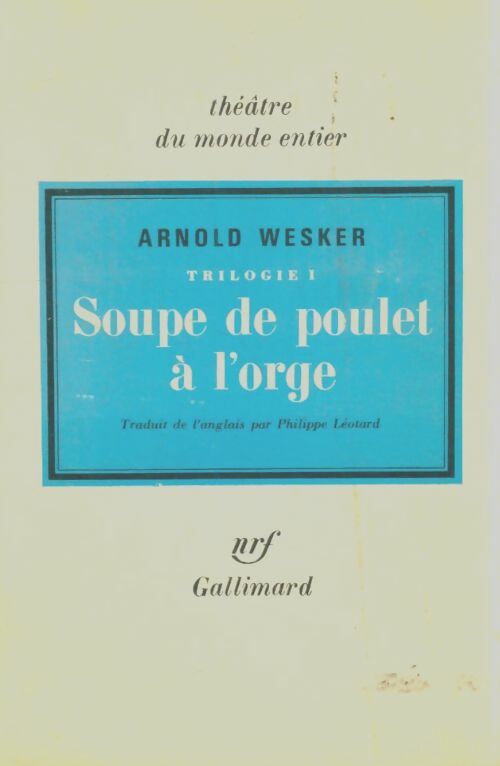 Livrenpoche : Soupe de poulet à l'orge - Arnold Wesker - Livre