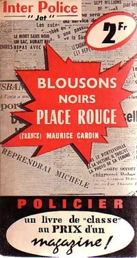 Blousons noirs place rouge - Maurice Cardin - Livre