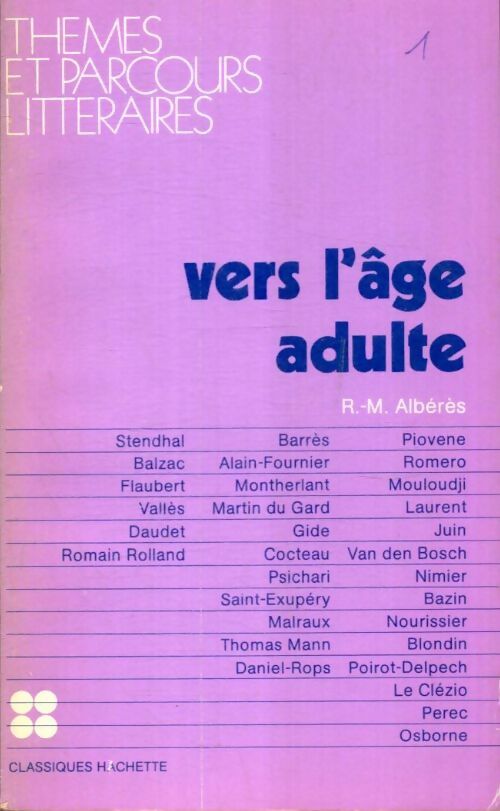 Livrenpoche : Vers l'âge adulte - R.-M. Albérès - Livre
