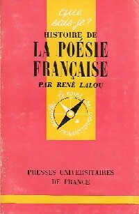 Livrenpoche : Histoire de la poésie française - René Lalou - Livre