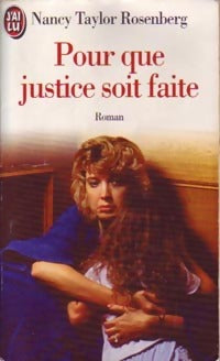 Pour que justice soit faite - Rosenberg Nancy Taylor - Livre