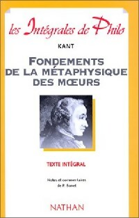 Livrenpoche : Fondements de la métaphysique des moeurs - Emmanuel Kant - Livre