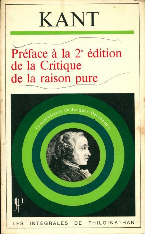 Livrenpoche : Préface à la 2e édition de la Critique de la Raison pure - Emmanuel Kant - Livre