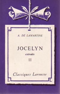 Livrenpoche : Jocelyn Tome II - Alphonse De Lamartine - Livre