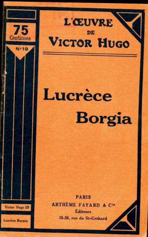 Livrenpoche : Lucrèce Borgia - Victor Hugo - Livre