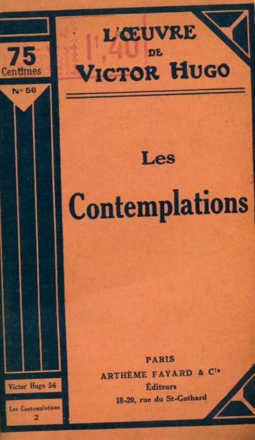 Livrenpoche : Les contemplations Tome II - Victor Hugo - Livre