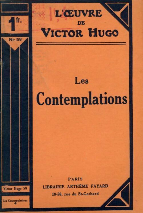 Livrenpoche : Les contemplations Tome IV - Victor Hugo - Livre