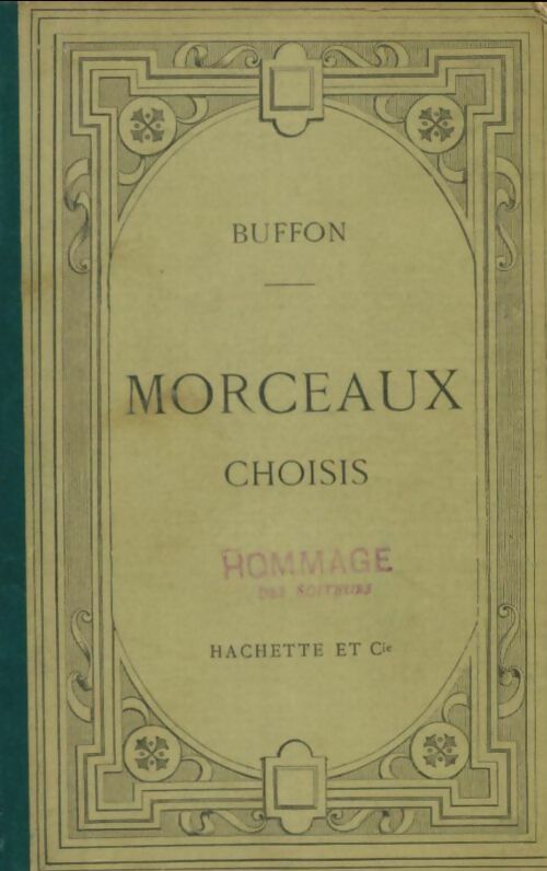 Livrenpoche : Morceaux choisis - Buffon - Livre