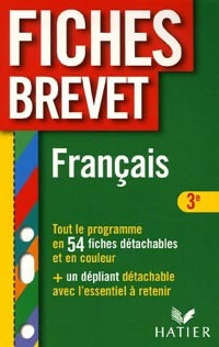 Français 3e - Sylvie Dauvin -  Fiches Brevet - Livre