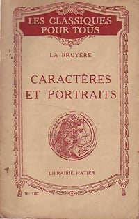 Livrenpoche : Caractères et portraits - René La Bruyère - Livre