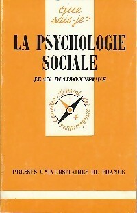 Livrenpoche : La psychologie sociale - Jean Maisonneuve - Livre