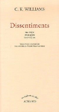 Livrenpoche : Dissentiments - C.K. Williams - Livre
