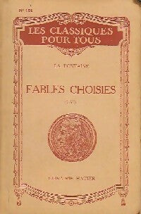 Livrenpoche : Fables choisies (I-VI) - Jean De La Fontaine - Livre