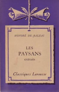Livrenpoche : Les paysans (extraits) - Honoré De Balzac - Livre