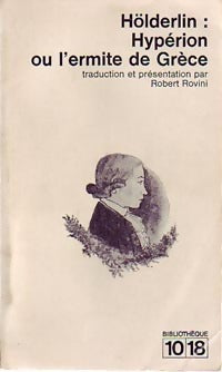 Livrenpoche : Hypérion ou l'ermite de Grèce - Friedrich Hölderlin - Livre