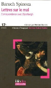 Lettres sur le mal. Correspondance avec Blyenberg - Baruch Spinoza - Livre
