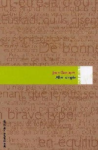 Aller simple - Jean Ganiayre - Livre