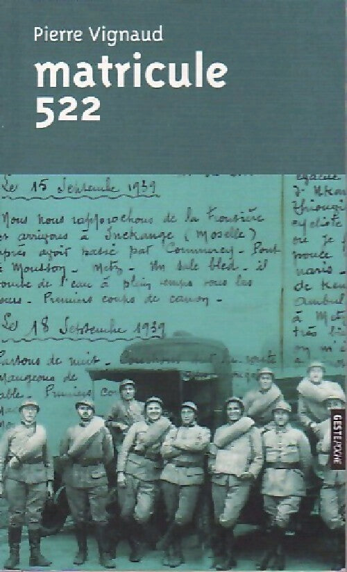 Livrenpoche : Matricule 522 - Pierre Vignaud - Livre