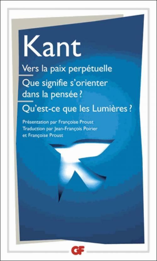 Livrenpoche : Vers la paix perpétuelle - Emmanuel Kant - Livre