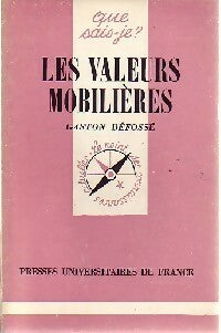 Livrenpoche : Les valeurs mobilières - Gaston Défossé - Livre