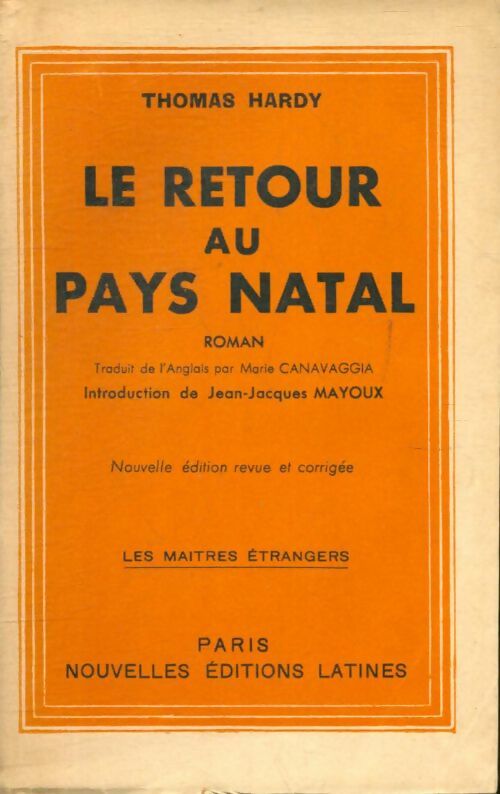 Livrenpoche : Retour au pays natal - Thomas Hardy - Livre