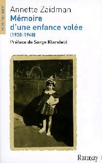Mémoire d'une enfance volée - Annette Zaidman - Livre
