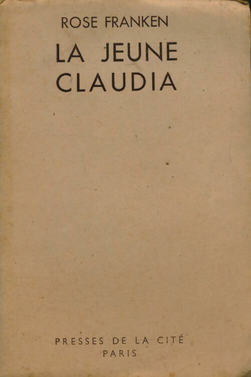 Livrenpoche : La jeune Claudia - Rose Franken - Livre