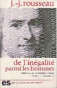 De l'inégalité parmi les hommes - Jean-Jacques Rousseau - Livre