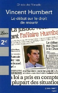 Livrenpoche : Vincent Humbert - Christophe Verselle - Livre