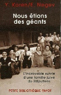 Livrenpoche : Nous étions des géants - Yehuda Koren - Livre