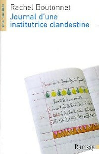 Livrenpoche : Journal d'une institutrice clandestine - Rachel Boutonnet - Livre
